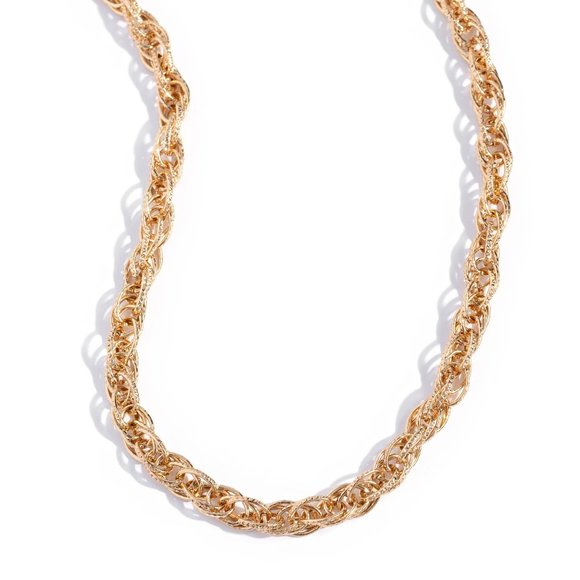 Braided Ballad - Gold Necklace - Picture 2 of 3